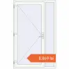 Prețuri Uși de intrare 1350x2150 mm DOOR ALU STANDARD 72 RAL 9016 Traffic white two-sided. Preț: 8.869,20 lei