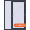 Prețuri Uși de intrare 1500x2015 mm REHAU EURO 60 ANTHRACITE_GREY_STRUKTURAL two-sided. Preț: 5.693,22 lei