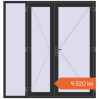 Prețuri Uși de intrare 2000x2100 mm REHAU EURO 60 ANTHRACITE_GREY_GLATT two-sided. Preț: 9.520,44 lei