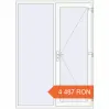 Prețuri Uși de intrare 1600x2200 mm REHAU EURO 60 RAL 9016 Traffic white two-sided. Preț: 4 487.38 RON