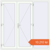 Prețuri Uși de intrare 2100x2130 mm OPTIMUM REHAU BRILLANT RAL 9016 Traffic white two-sided. Preț: 10.210,40 lei