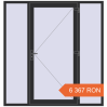 Prețuri Uși de intrare 2000x2100 mm REHAU EURO 60 ANTHRACITE_GREY_GLATT two-sided. Preț: 6 367.37 RON