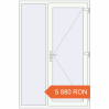 Prețuri Uși de intrare 1400x2100 mm OPTIMUM REHAU BRILLANT RAL 9016 Traffic white two-sided. Preț: 5.880,43 lei
