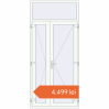 Prețuri Uși de interior 1230x2710 mm REHAU BASE 60 (Z74) RAL 9016 Traffic white two-sided. Preț: 4.499,34 lei