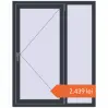 Prețuri Ferestre 1100x1400 mm OPTIMUM REHAU EURO 70 ANTHRACITE_GREY_STRUKTURAL two-sided. Preț: 2.438,86 lei