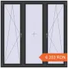 Prețuri Ferestre 1800x1800 mm ENERGY-SAVING REHAU SYNEGO MD ANTHRACITE_GREY_GLATT two-sided. Preț: 6 252.93 RON