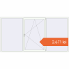 Prețuri Ferestre 3000x1550 mm BASE REHAU EURO 60 RAL 9016 Traffic white two-sided. Preț: 2.671,06 lei