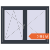 Prețuri Ferestre 1300x1000 mm ENERGY-SAVING REHAU SYNEGO MD ANTHRACITE_GREY_STRUKTURAL two-sided. Preț: 3.585,69 lei