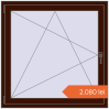 Prețuri Ferestre 1100x1100 mm OPTIMUM REHAU EURO 70 BLACK_CHERRY two-sided. Preț: 2.080,14 lei