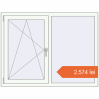Prețuri Ferestre 1380x1050 mm REHAU ARTEVO RAL 9016 Traffic white two-sided. Preț: 2.574,13 lei