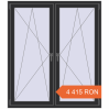 Prețuri Ferestre 1400x1600 mm ENERGY-SAVING REHAU SYNEGO MD ANTHRACITE_GREY_GLATT two-sided. Preț: 4 414.59 RON