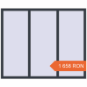 Prețuri Ferestre 1700x1400 mm BASE REHAU EURO 60 ANTHRACITE_GREY_STRUKTURAL two-sided. Preț: 1 657.5 RON
