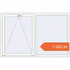 Prețuri Ferestre 1800x1150 mm BASE REHAU EURO 60 RAL 9016 Traffic white two-sided. Preț: 1.565,09 lei