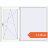 Prețuri Ferestre 1700x1300 mm BASE REHAU EURO 60 RAL 9016 Traffic white two-sided. Preț: 1.554,63 lei