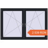 Prețuri Ferestre 1800x1200 mm BASE REHAU EURO 60 BLACK_COOL_110L-2 two-sided. Preț: 2 538.78 RON