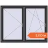 Prețuri Ferestre 1620x1270 mm BASE REHAU EURO 60 ANTHRACITE_GREY_GLATT two-sided. Preț: 2.750,39 lei