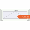 Prețuri Ferestre 1200x500 mm REHAU BRILLANT DESIGN RAL 9016 Traffic white two-sided. Preț: 1.036,12 lei