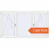 Prețuri Ferestre 2000x1100 mm REHAU ARTEVO RAL 9016 Traffic white two-sided. Preț: 3 959.61 RON