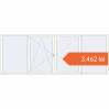 Prețuri Ferestre 3700x1400 mm BASE REHAU EURO 60 RAL 9016 Traffic white two-sided. Preț: 3.462,46 lei