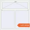 Prețuri Ferestre 1550x1550 mm BASE REHAU EURO 60 RAL 9016 Traffic white two-sided. Preț: 1 671.52 RON