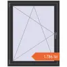 Prețuri Ferestre 980x1240 mm OPTIMUM REHAU EURO 70 ANTHRACITE_GREY_GLATT two-sided. Preț: 1.785,81 lei