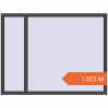 Prețuri Ferestre 1700x1300 mm BASE REHAU EURO 60 BASALT_GREY two-sided. Preț: 1.523,49 lei