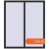 Prețuri Ferestre 1114x1300 mm BASE REHAU EURO 60 ANTHRACITE_GREY_GLATT two-sided. Preț: 1.166,58 lei