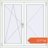 Prețuri Ferestre 1200x1200 mm REHAU ARTEVO RAL 9016 Traffic white two-sided. Preț: 3.117,25 lei