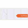 Prețuri Ferestre 3500x1500 mm OPTIMUM REHAU EURO 70 RAL 9016 Traffic white two-sided. Preț: 3.274,40 lei