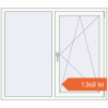 Prețuri Ferestre 1400x1220 mm BASE REHAU EURO 60 RAL 9016 Traffic white two-sided. Preț: 1.367,52 lei