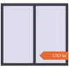Prețuri Ferestre 1300x1200 mm OPTIMUM REHAU EURO 70 ANTHRACITE_GREY_STRUKTURAL two-sided. Preț: 1.701,42 lei