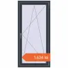 Prețuri Ferestre 780x1600 mm BASE REHAU EURO 60 ANTHRACITE_GREY_STRUKTURAL two-sided. Preț: 1.634,17 lei