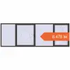 Prețuri Ferestre 4100x1400 mm ENERGY-SAVING REHAU SYNEGO MD BASALT_GREY two-sided. Preț: 8.478,15 lei