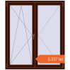 Prețuri Ferestre 1300x1500 mm OPTIMUM REHAU EURO 70 BLACK_CHERRY two-sided. Preț: 3.337,12 lei