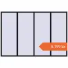 Prețuri Ferestre 2700x1820 mm OPTIMUM REHAU EURO 70 BLACK_COOL_110L-2 two-sided. Preț: 5.199,28 lei