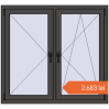 Prețuri Ferestre 1250x1150 mm OPTIMUM REHAU EURO 70 BASALT_GREY two-sided. Preț: 2.682,76 lei