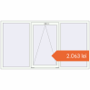 Prețuri Ferestre 2200x1200 mm OPTIMUM REHAU EURO 70 RAL 9016 Traffic white two-sided. Preț: 2.062,80 lei