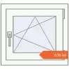 Prețuri Ferestre 550x500 mm REHAU BRILLANT DESIGN RAL 9016 Traffic white two-sided. Preț: 636,41 lei