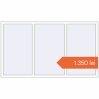 Prețuri Ferestre 2100x1200 mm BASE REHAU EURO 60 RAL 9016 Traffic white two-sided. Preț: 1.349,54 lei