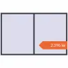 Prețuri Ferestre 2518x1600 mm BASE REHAU EURO 60 ANTHRACITE_GREY_STRUKTURAL two-sided. Preț: 2.396,11 lei