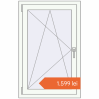 Prețuri Ferestre 700x1100 mm REHAU ARTEVO RAL 9016 Traffic white two-sided. Preț: 1.598,81 lei