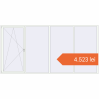 Prețuri Ferestre 4000x2000 mm ALU LIGHT A RAL 9016 Traffic white two-sided. Preț: 4.523,43 lei