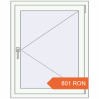 Prețuri Ferestre 800x1000 mm BASE REHAU EURO 60 RAL 9016 Traffic white two-sided. Preț: 800.53 RON