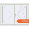 Prețuri Ferestre 1300x1000 mm BASE REHAU EURO 60 RAL 9016 Traffic white two-sided. Preț: 1.530,67 lei