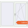 Prețuri Ferestre 1300x1200 mm OPTIMUM REHAU EURO 70 RAL 9016 Traffic white two-sided. Preț: 1.688,22 lei