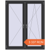 Prețuri Ferestre 1200x1500 mm OPTIMUM REHAU EURO 70 ANTHRACITE_GREY_GLATT two-sided. Preț: 3 336.96 RON