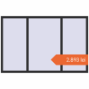 Prețuri Ferestre 2000x1300 mm REHAU BRILLANT DESIGN ANTHRACITE_GREY_GLATT two-sided. Preț: 2.892,54 lei