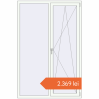 Prețuri Ferestre 1350x2050 mm REHAU BRILLANT DESIGN RAL 9016 Traffic white two-sided. Preț: 2.368,58 lei
