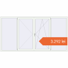 Prețuri Ferestre 3000x1550 mm BASE REHAU EURO 60 RAL 9016 Traffic white two-sided. Preț: 3.292,26 lei