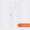 Prețuri Ferestre 1800x1800 mm ENERGY-SAVING REHAU SYNEGO MD RAL 9016 Traffic white two-sided. Preț: 4.084,06 lei